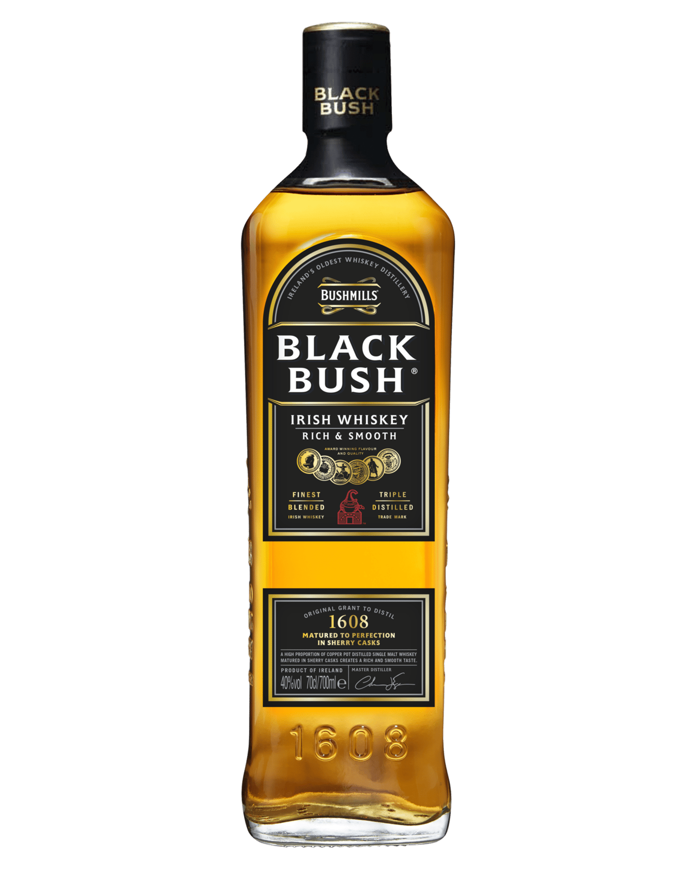 BUSHMILLS BLACK BUSH WHISKEY 700ML